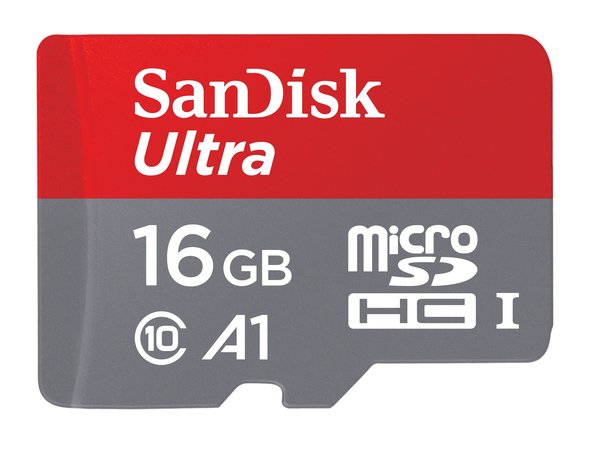 SanDisk 16GB Ultra, UHS-I Class 10 MicroSDHC - memory card + SD adapter