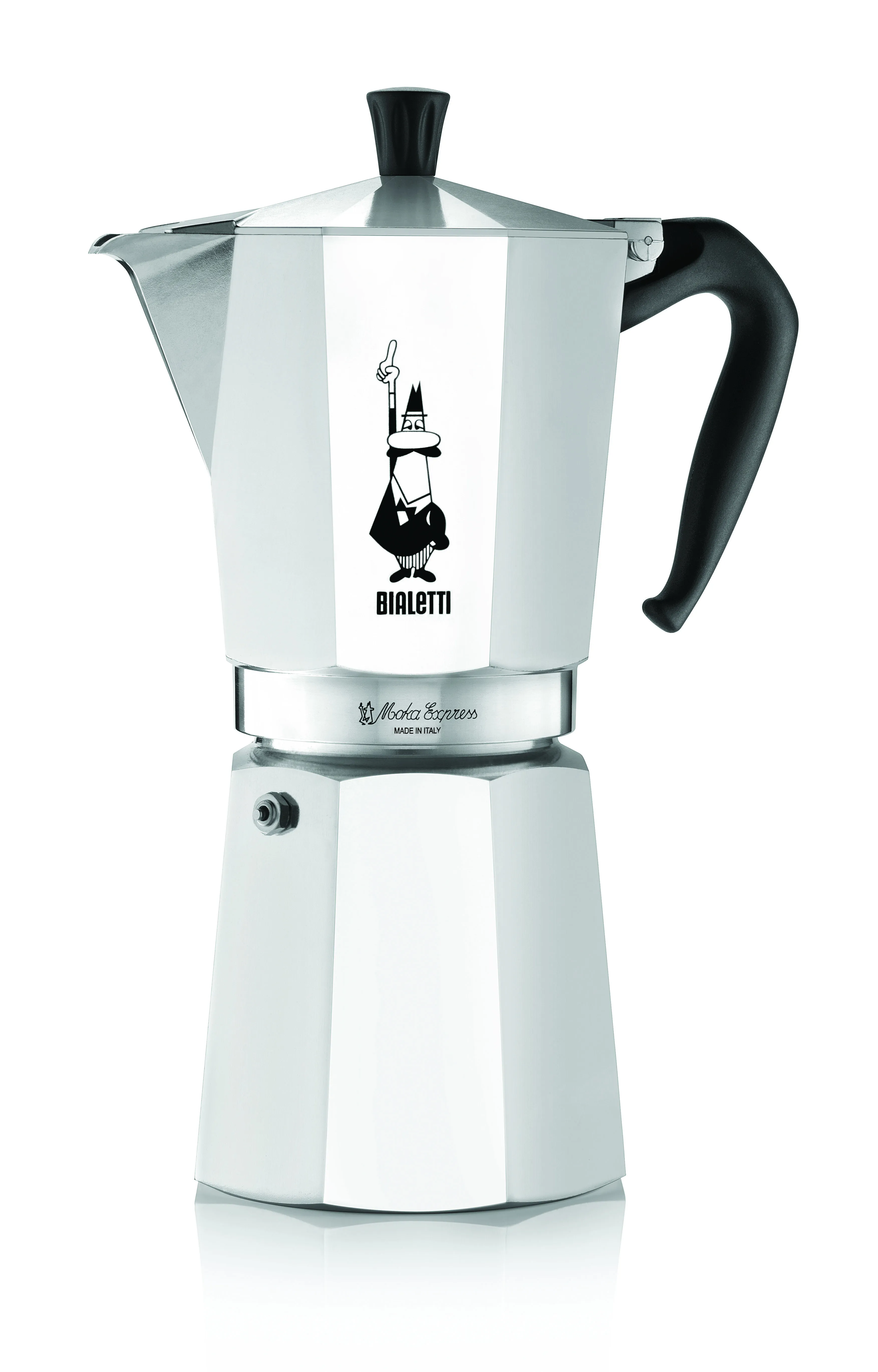 Bialetti Moka Express -espressokeitin, hopea, 12 kuppia
