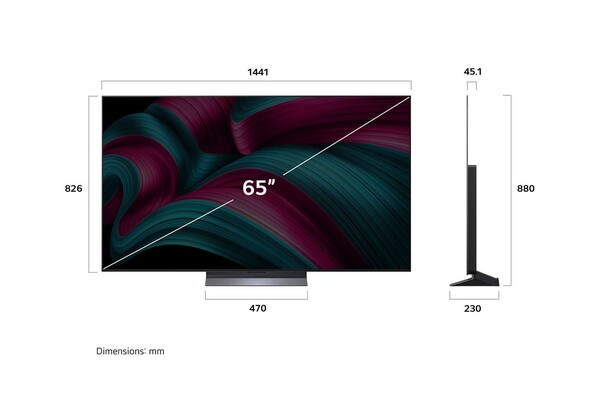 LG C54LA 65" 4K OLED evo webOS TV, 144 Hz, Dolby Vision, HDR10