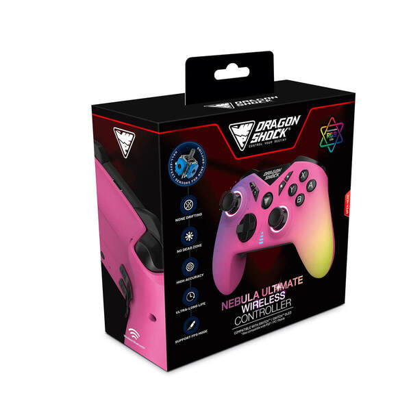 Dragonshock Nebula Ultimate -langaton peliohjain, Candy, Nintendo Switch/OLED, PC, PS3, Android