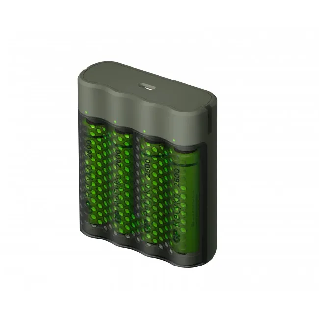 GP Speed Battery Charger 1-pack, includes 4 x AA 2600mAh Batteries
