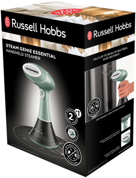 Russell Hobbs Steam Genie Essentials Handheld Steamer, 1600W, 0.2L