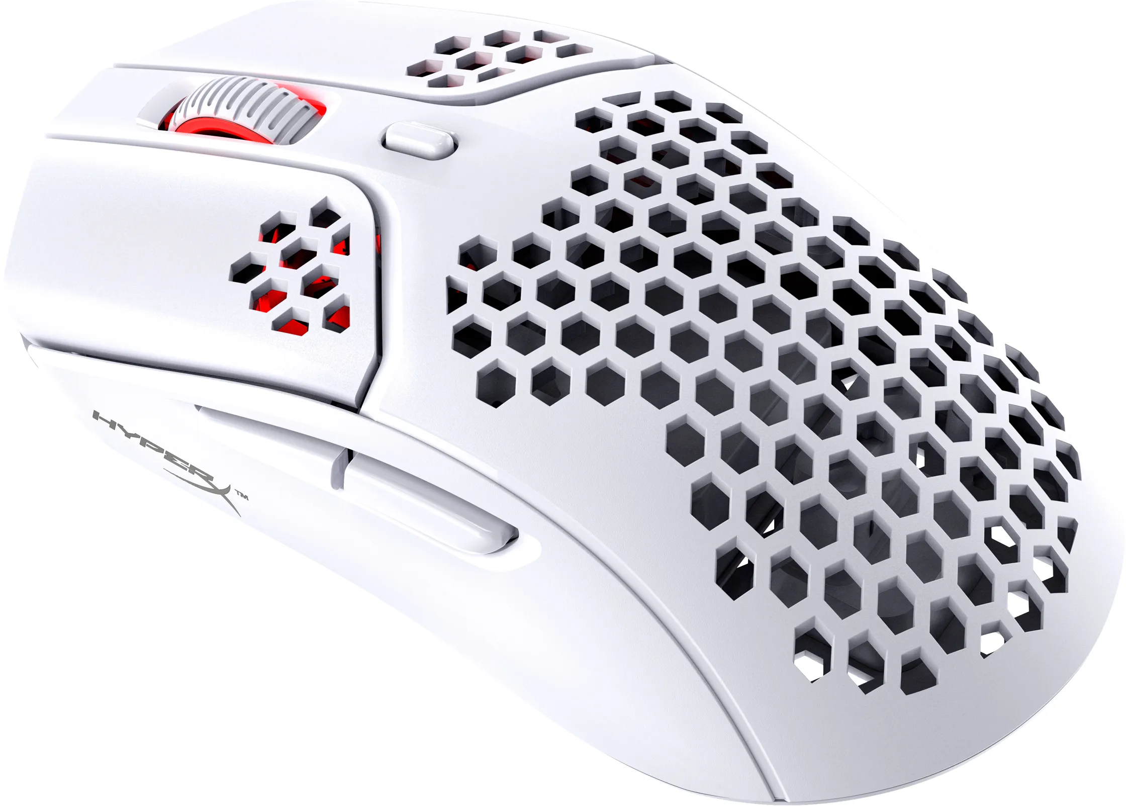 HyperX Pulsefire Haste - tr&aring;dl&ouml;s spemus, vit