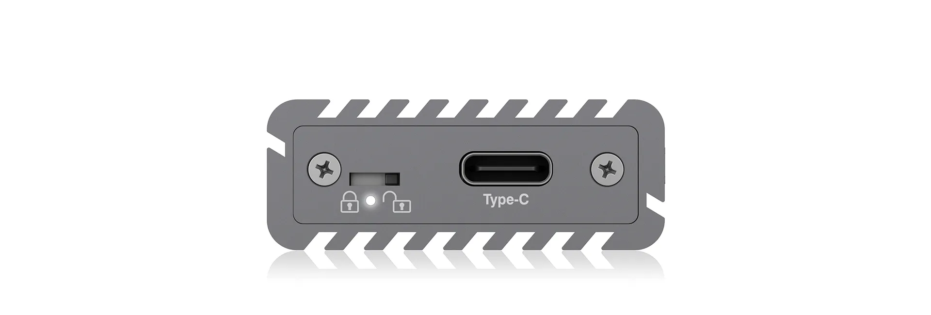 External Type-C aluminium enclosure for M.2 NVMe SSD