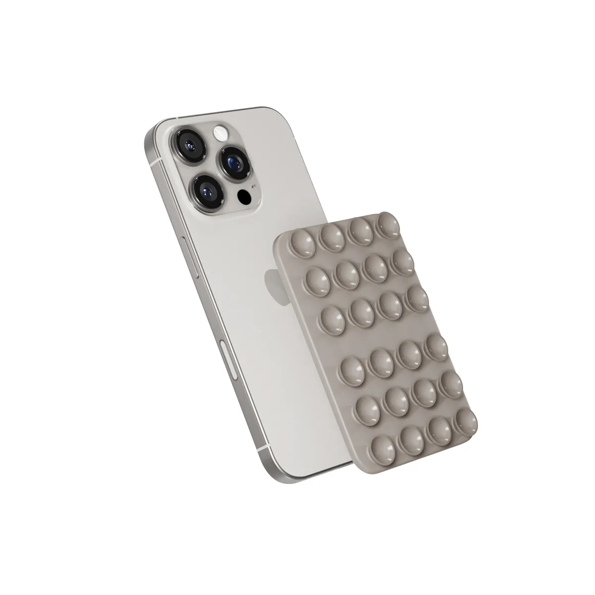 Epico Mag+ Suction Phone Holder MagSafe Compatible | Titanium | Versatile Use