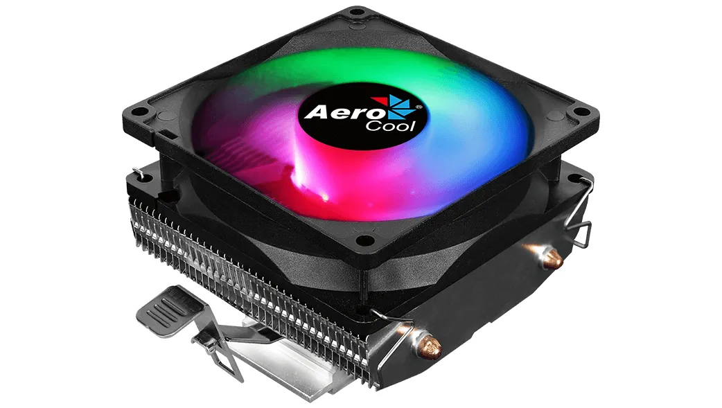 AeroCool Air Frost 2, 90 mm RGB -prosessorij&auml;&auml;hdytin, musta