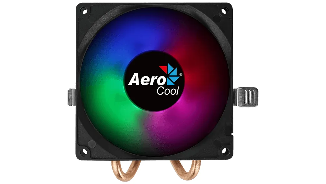 AeroCool Air Frost 2, 90 mm RGB -prosessorij&auml;&auml;hdytin, musta