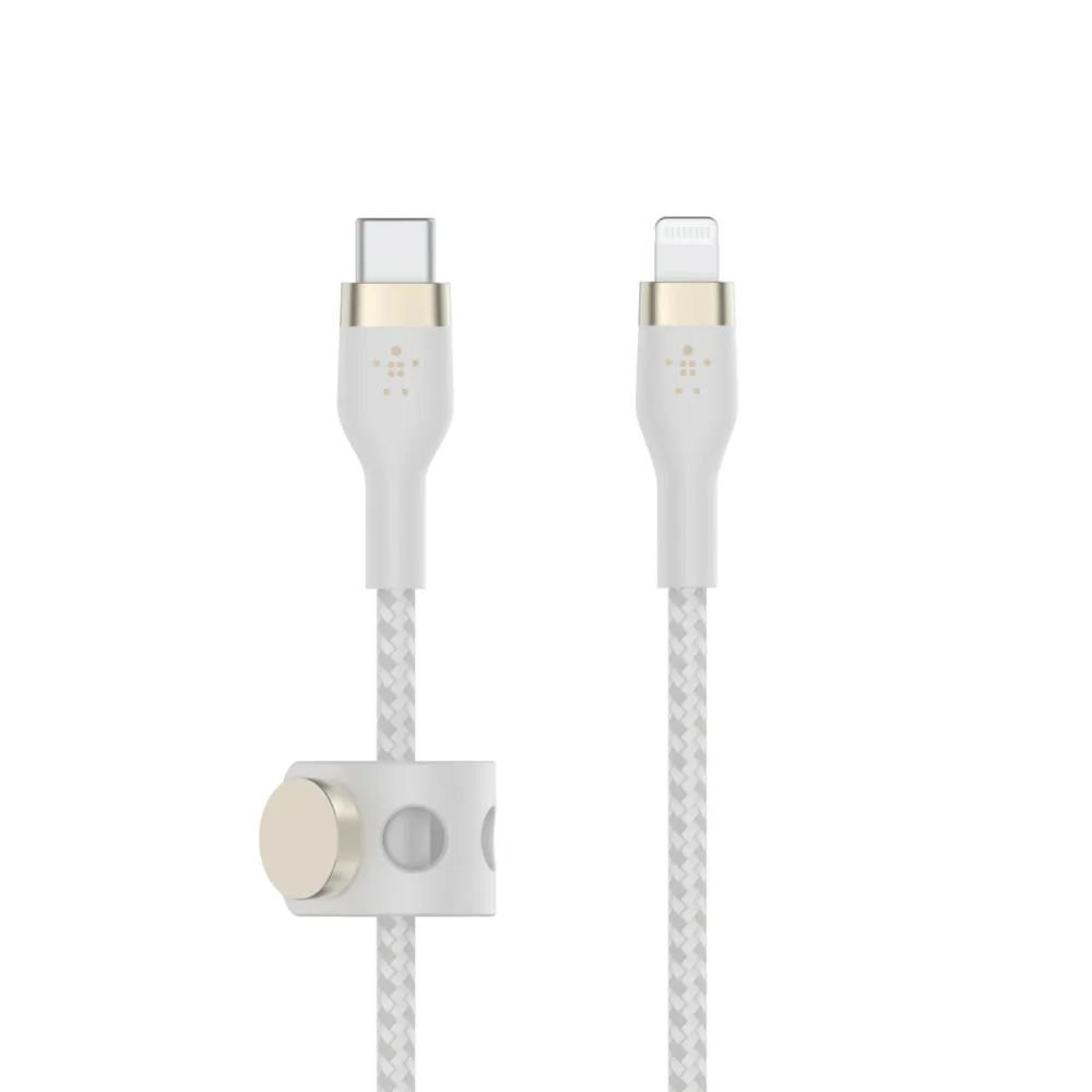 BOOST CHARGE USB-C to LTG_Braided Silicon, 3m, White