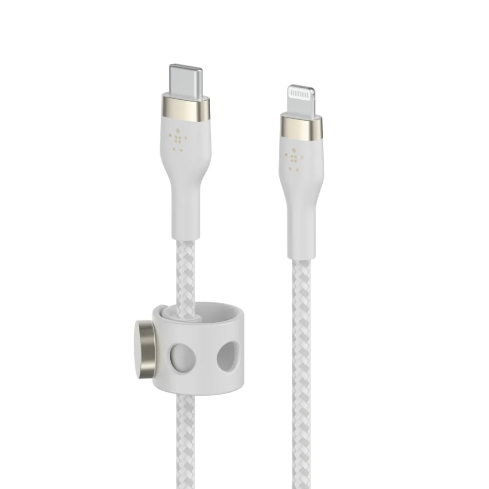 BOOST CHARGE USB-C to LTG_Braided Silicon, 3m, White