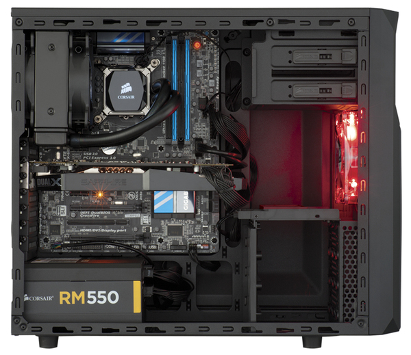 Corsair Carbide SPEC-02 Red Light, Mid Tower Gaming case