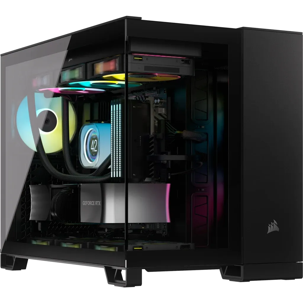 Corsair 2500X Dual Chamber - mATX case, black