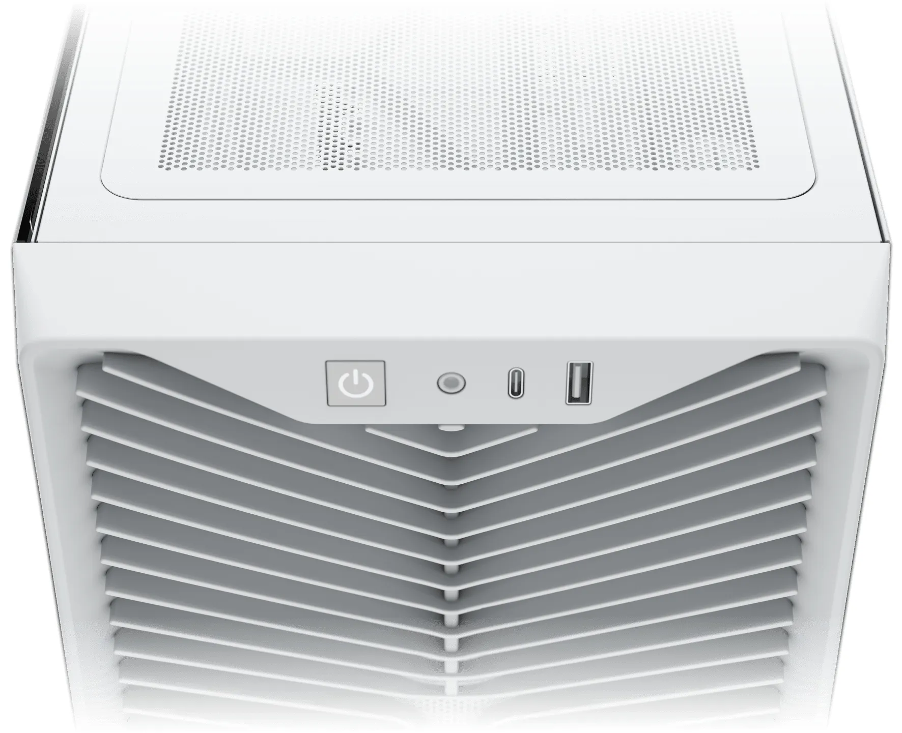 CORSAIR 3200D RS midi-tower chassi med f&ouml;nster, vit