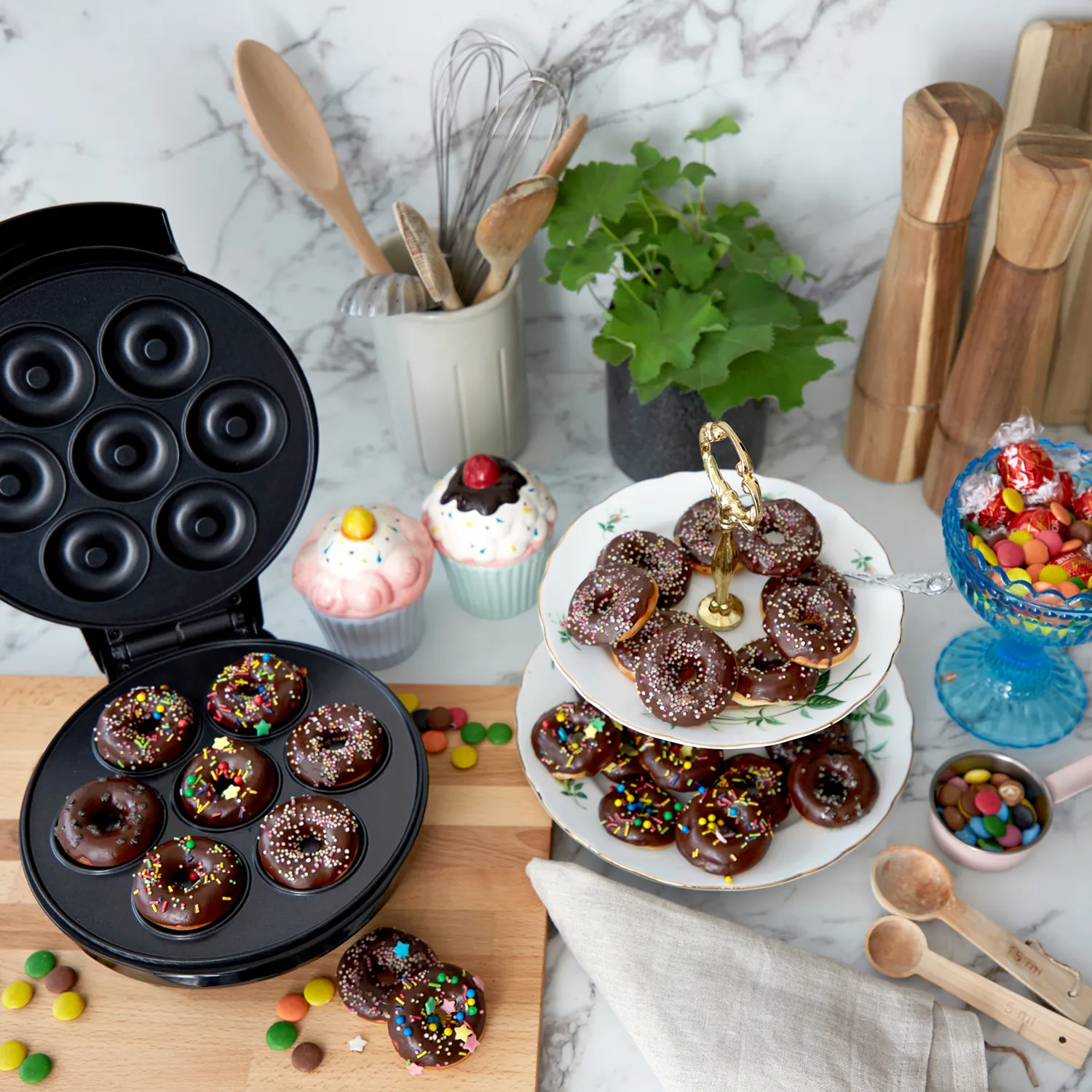 Champion Donut Maker Ceramic - 7 munkar, svart