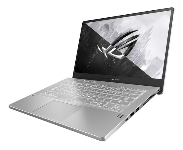 Asus 14" ROG Zephyrus G14, 16 Gt / 512 Gt SSD M.2, GTX 1650 Ti, Win 10 Pro -pelikannettava, Hopea