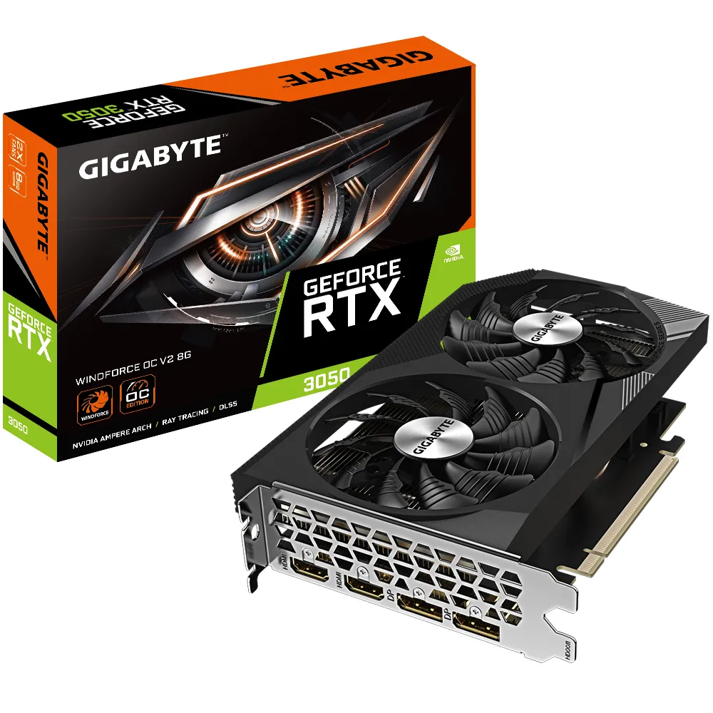 Gigabyte GeForce RTX 3050 Windforce OC V2 8GB - graphics card
