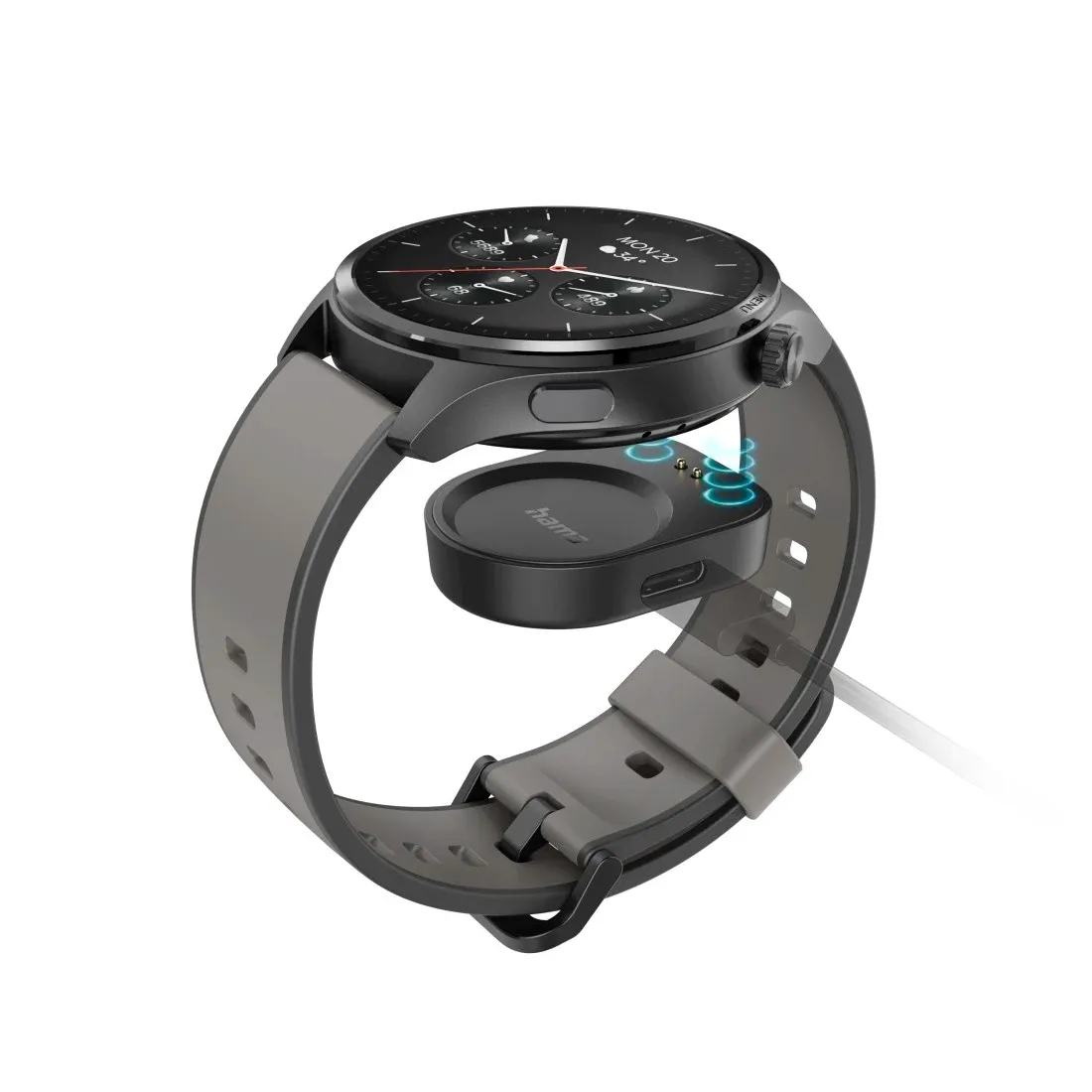 HAMA Smart Watch 9000 47mm smartklocka, antracit