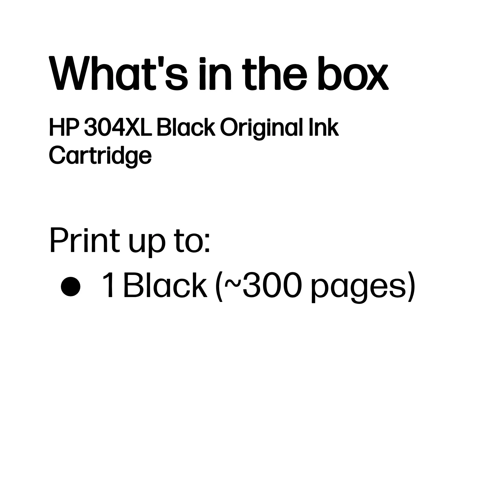 HP 304XL -mustekasetti, 5.5 ml, musta