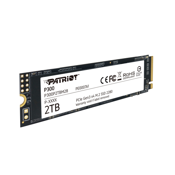 Patriot P300 2 Tt, PCIe 3.0, M.2 -SSD-levy