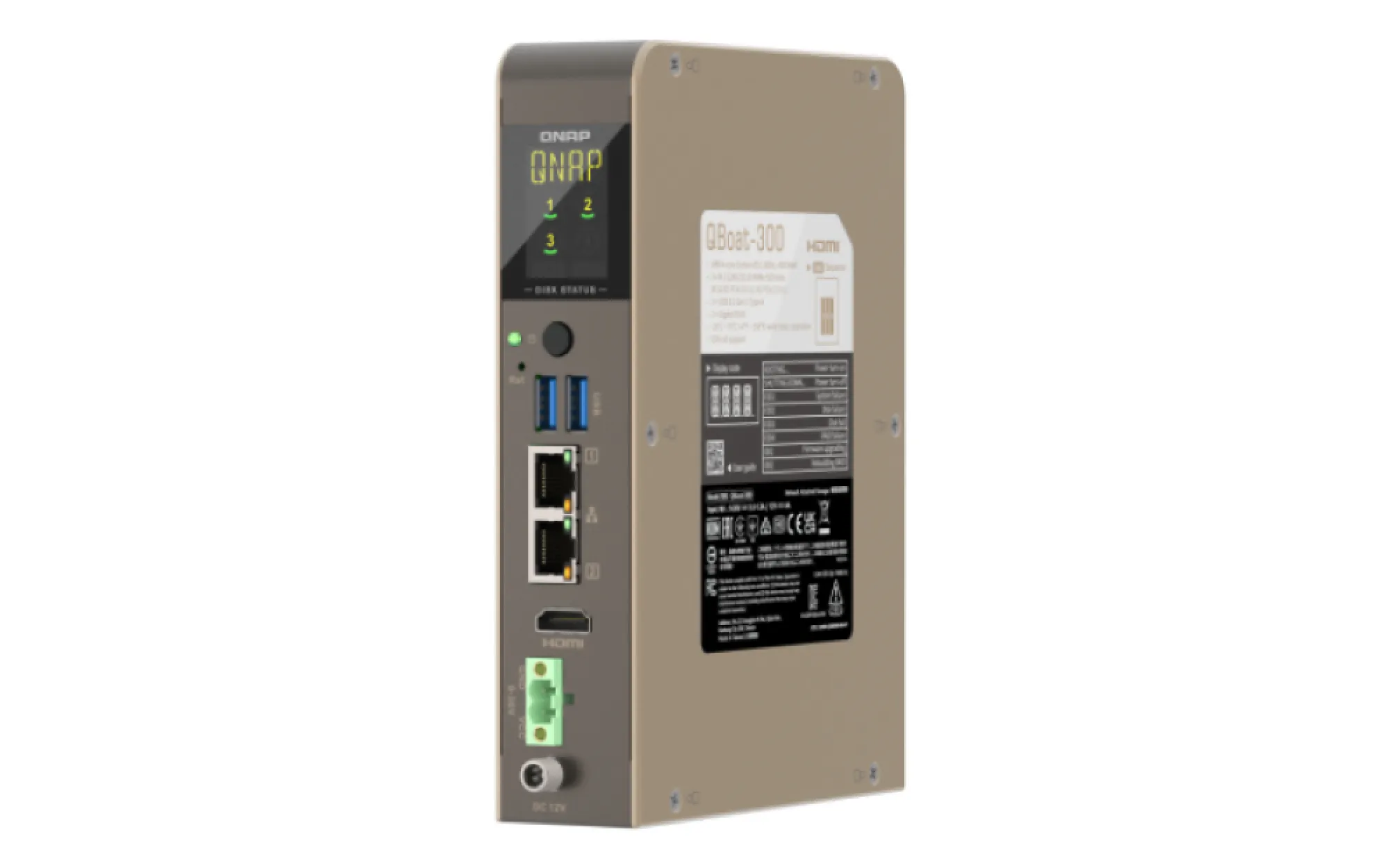 QNAP QBoat-300 - NAS server, Grey
