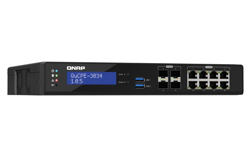 QNAP QuCPE-3034-C3758R-16G 2-Bay Rackmount 16GB