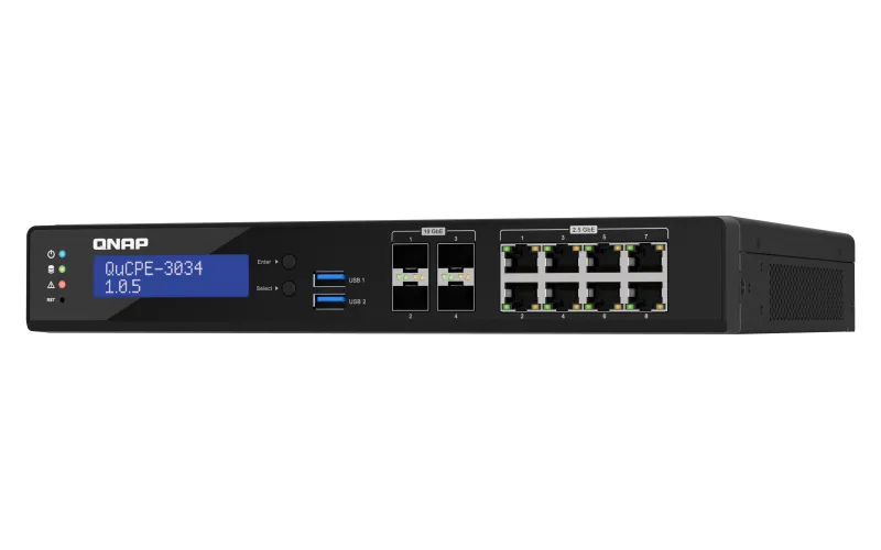 QNAP QuCPE-3034-C3758R-16G 2-Bay Rackmount 16GB