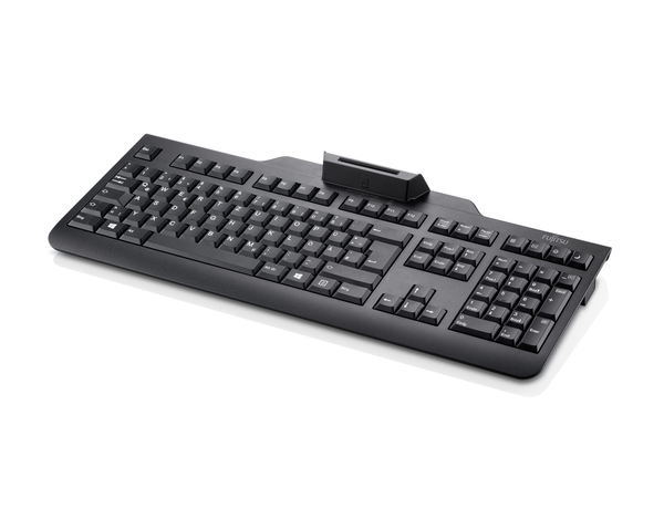 Fujitsu KB100 SmartCard - keyboard, black (Nordic)