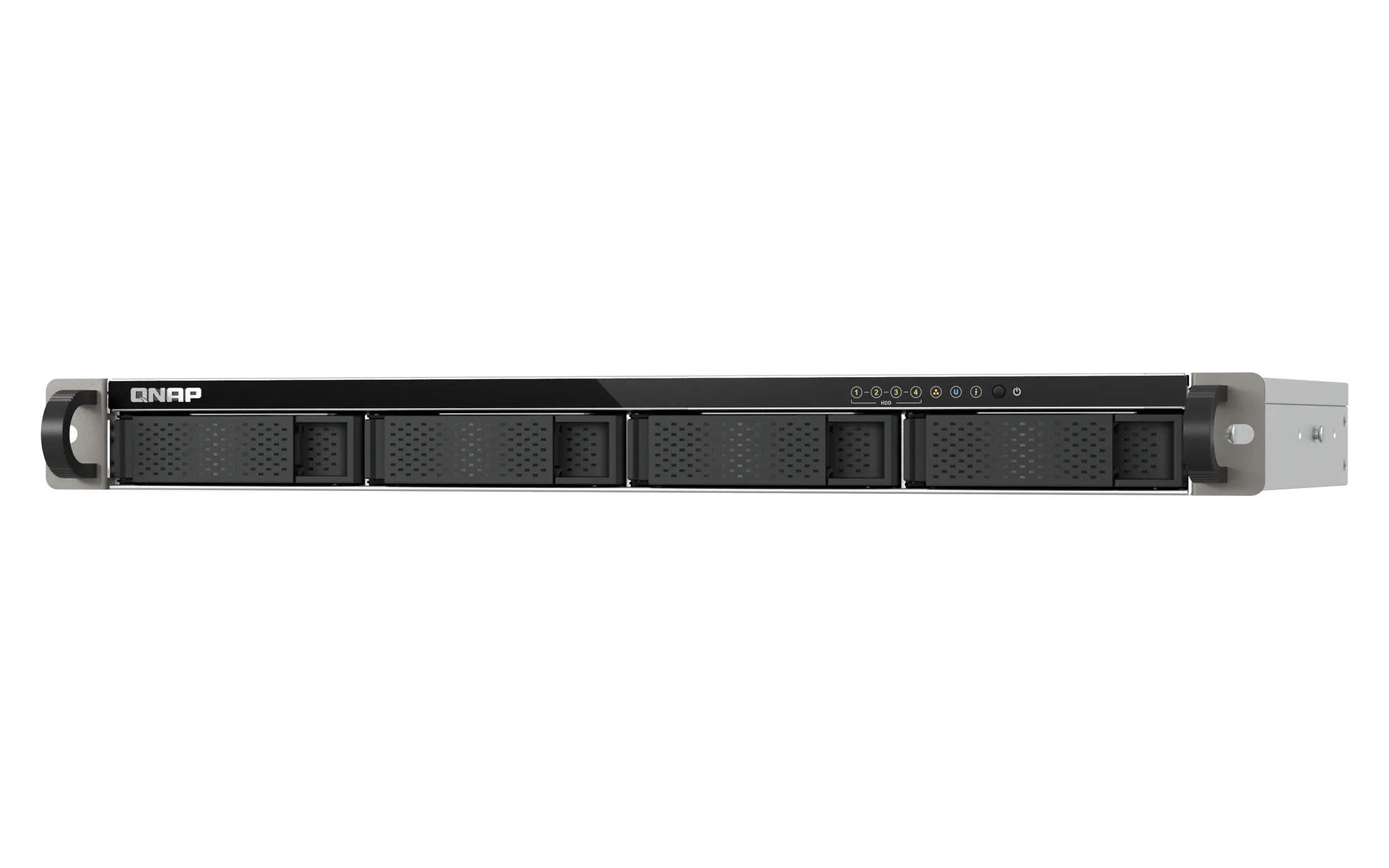 QNAP TS-432XEU-4G - N&auml;tverkslagringsenhet, Svart, Gr&aring;