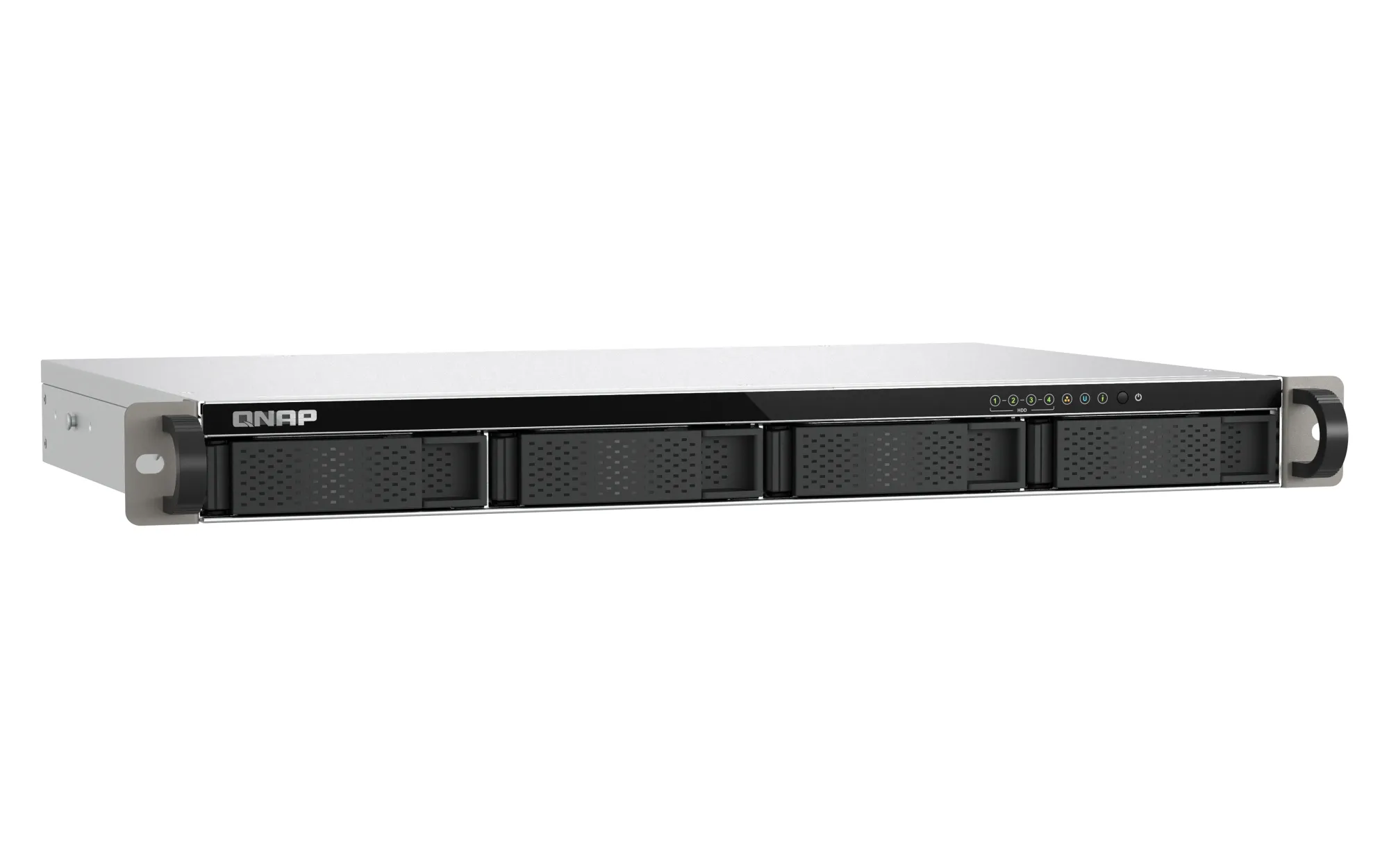 QNAP TS-432XEU-4G - N&auml;tverkslagringsenhet, Svart, Gr&aring;
