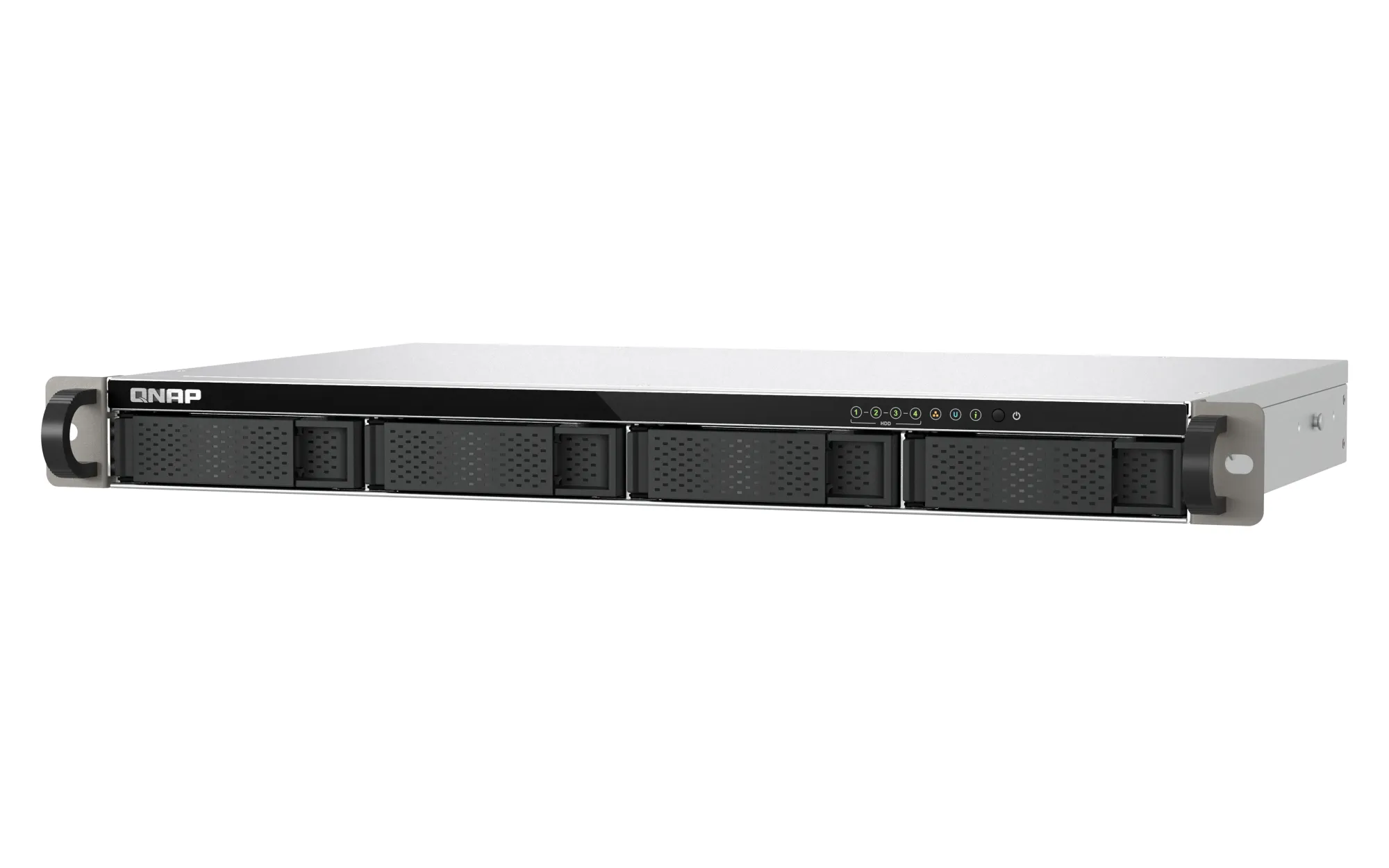 QNAP TS-432XEU-4G - N&auml;tverkslagringsenhet, Svart, Gr&aring;