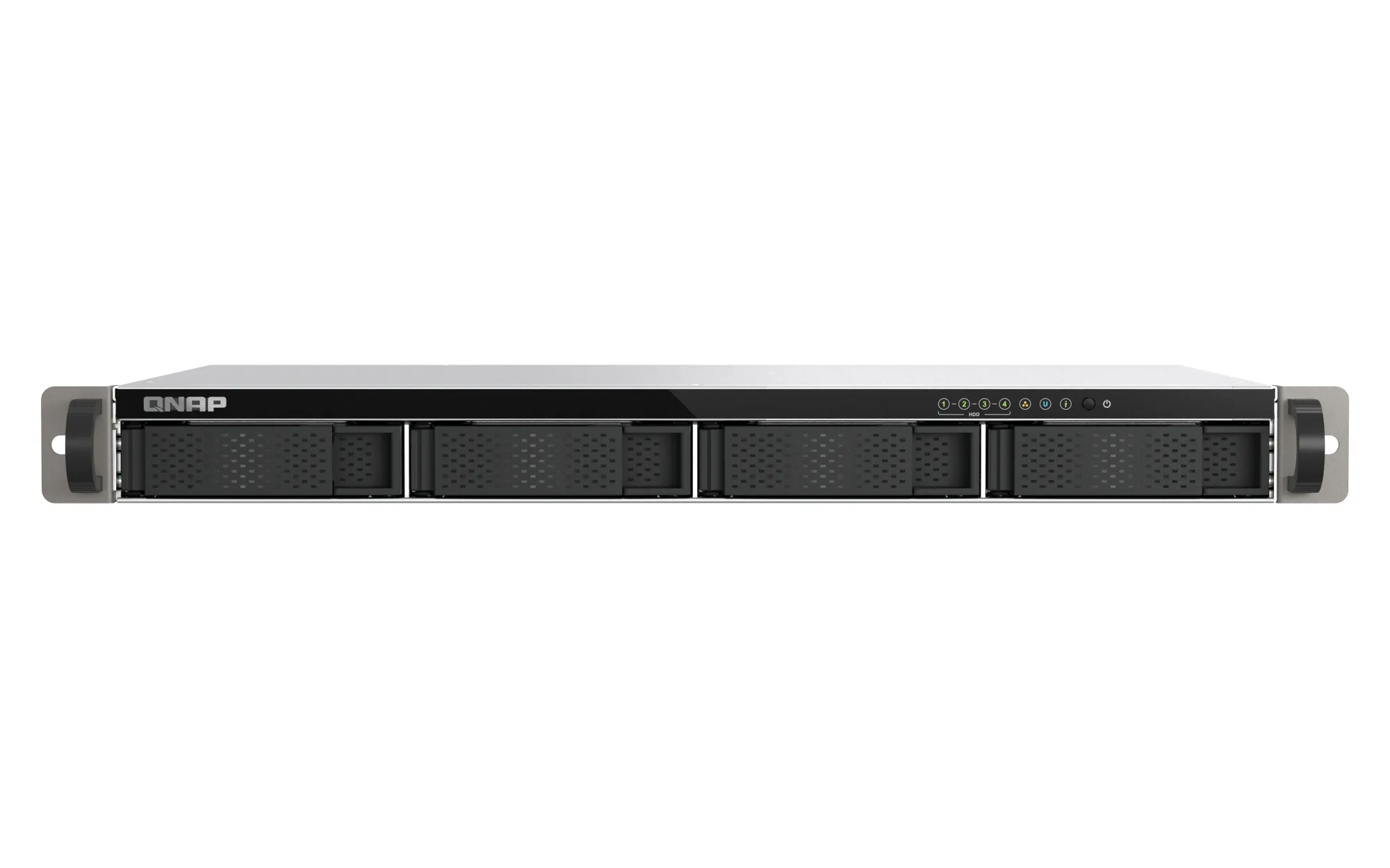 QNAP TS-432XEU-4G - N&auml;tverkslagringsenhet, Svart, Gr&aring;