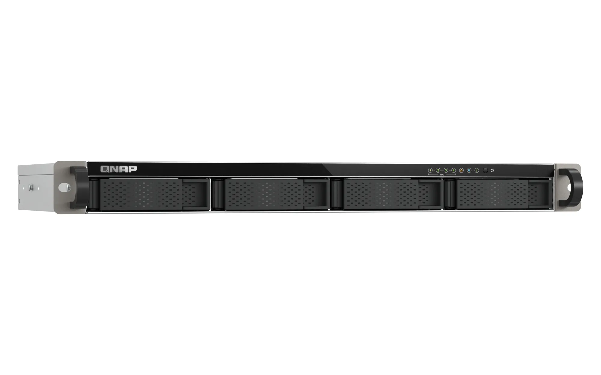 QNAP TS-432XEU-4G - N&auml;tverkslagringsenhet, Svart, Gr&aring;