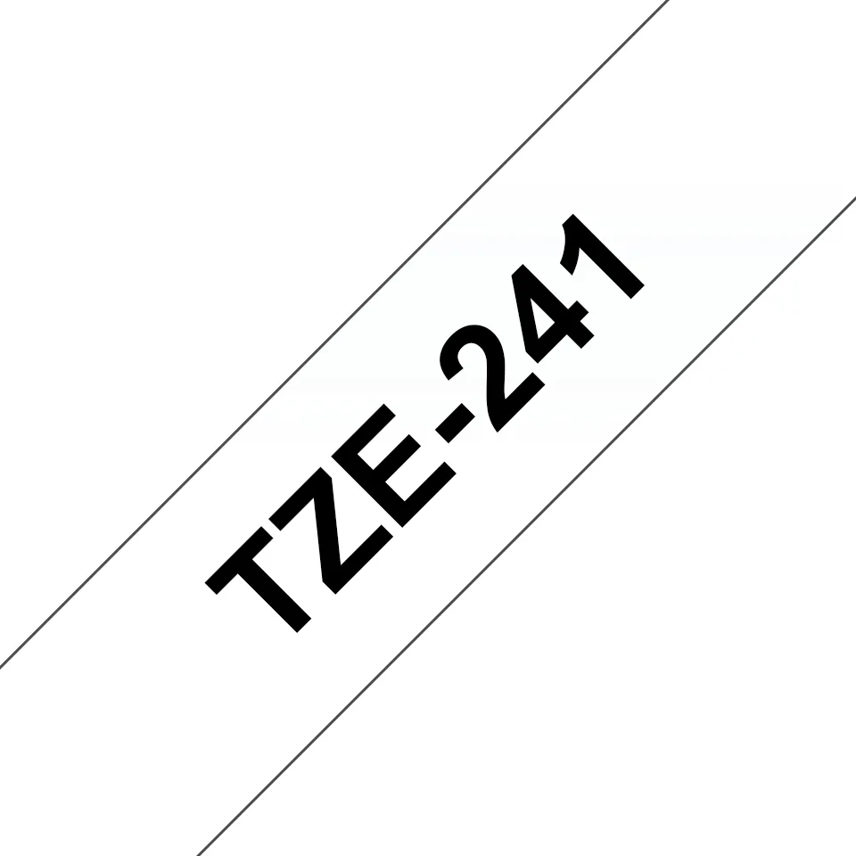 BROTHER TZE241 18 BLACK ON WHITE