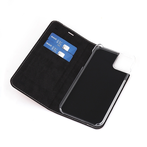 Wave Book Case, iPhone 11 Pro Max - case, Rose gold