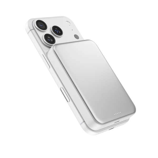 Epico UltraPack Qi2 25W 10000mAh Alu Mag+ Wireless Power Bank EM75 | Silver | MagSafe Compatible