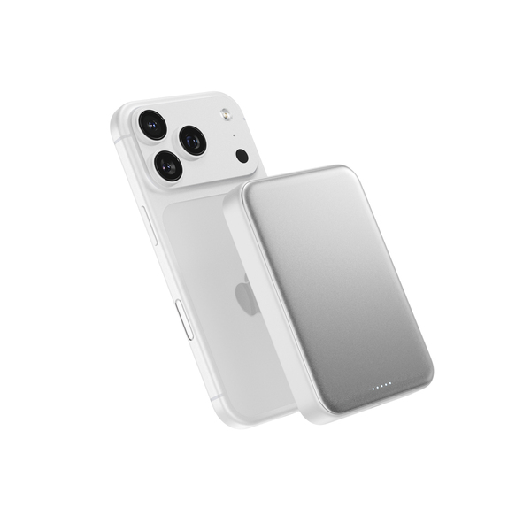 Epico UltraPack Qi2 25W 10000mAh Alu Mag+ Wireless Power Bank EM75 | Silver | MagSafe Compatible