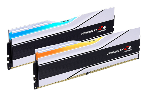 G.Skill DDR5 - 32GB - 6400 - CL - 32 (2x 16 GB) dual kit, RAM (white, F5-6400J3239G16GX2-TZ5NRW, Trident Z5 NEO RGB, AMD EXPO)