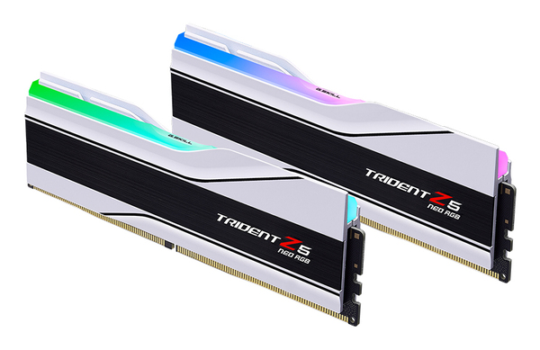 G.Skill DDR5 - 32GB - 6400 - CL - 32 (2x 16 GB) dual kit, RAM (white, F5-6400J3239G16GX2-TZ5NRW, Trident Z5 NEO RGB, AMD EXPO)