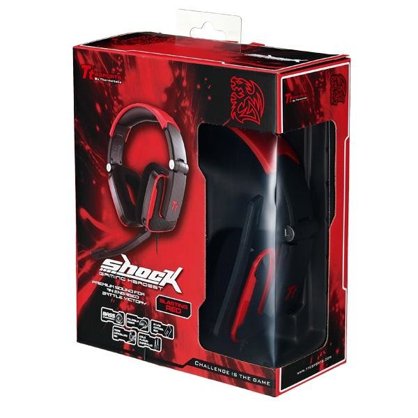 Shock Red - gaming headset