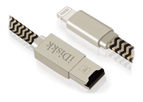 iDiskk Storage Cable, microSD to lighting 9cm cable