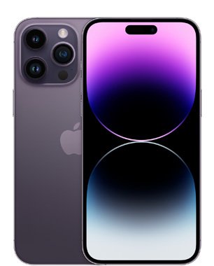Kunnostettu iPhone 14 Pro Max 256 Gt, tummanvioletti (Hyv&auml; kunto)