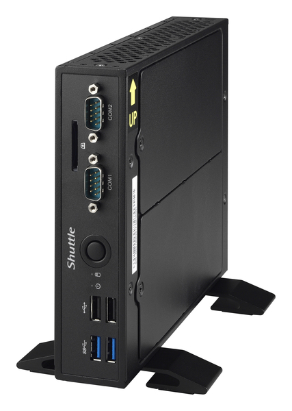 Shuttle slim barebone C3865U, svart