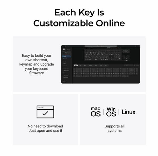 Keychron Q5 Ultra 8K Wireless Mechanical Gaming Keyboard, Silk POM Red, Black