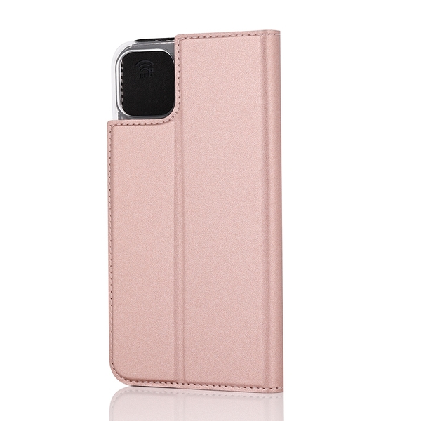 Wave Book Case, iPhone 11 Pro Max - flipfodral, Rose Gold