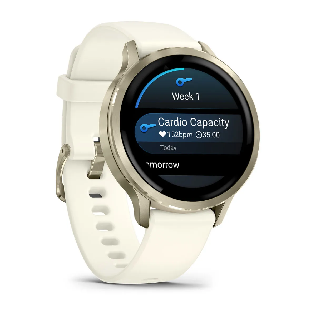 Garmin Venu 4 41mm smartklocka, beige with lunar gold