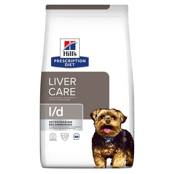 Hill's Prescription Diet l/d Liver Care, Koiran kuivaruoka, Adult, 10 kg