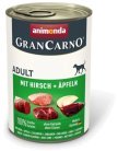 Animonda GranCarno Adult Pork with Venison and Apple, Wet food for dogs, Grain Free, 6 x 400g