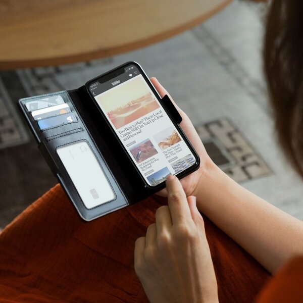 Twelve South BookBook MagSafe, iPhone 12 mini - 2-in-1 lompakkokotelo, Ruskea