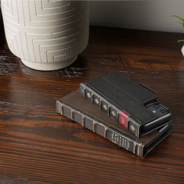 Twelve South BookBook MagSafe, iPhone 12 mini - 2-in-1 lompakkokotelo, Ruskea