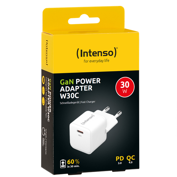 Intenso W30C GaN white - Power Adapter