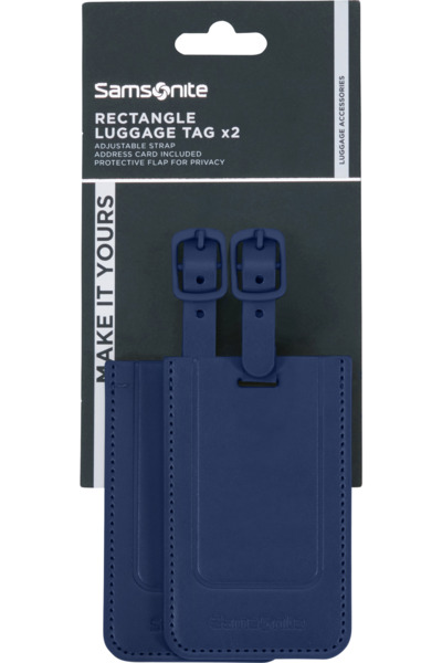 SAMSONITE TA Revolution Rectangle 2-Pack Polyurethane bagagetagg, midnattsbl&aring;